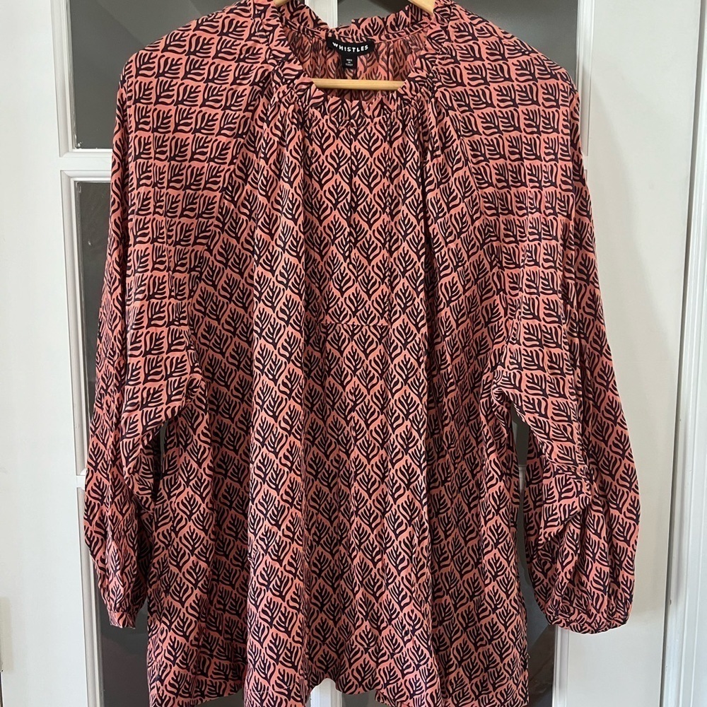 Whistles Sea Tree Print Blouse - Size 14 - Nwt — image 3 of 7